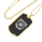 Always Support Firefighter Gift Stainless Steel or 18k Gold Dog Tag 24" Chain-Express Your Love Gifts