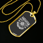 Always Support Firefighter Gift Stainless Steel or 18k Gold Dog Tag 24" Chain-Express Your Love Gifts
