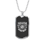 Always Support Firefighter Gift Stainless Steel or 18k Gold Dog Tag 24" Chain-Express Your Love Gifts