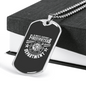Always Support Firefighter Gift Stainless Steel or 18k Gold Dog Tag 24" Chain-Express Your Love Gifts