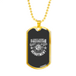 Always Support Firefighter Gift Stainless Steel or 18k Gold Dog Tag 24" Chain-Express Your Love Gifts