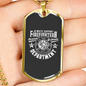 Always Support Firefighter Gift Stainless Steel or 18k Gold Dog Tag 24" Chain-Express Your Love Gifts