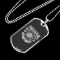 Always Support Firefighter Gift Stainless Steel or 18k Gold Dog Tag 24" Chain-Express Your Love Gifts