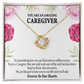 Amazing Caregiver Healthcare Medical Worker Nurse Appreciation Gift Infinity Knot Necklace Message Card-Express Your Love Gifts