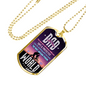 Amazing Dad Necklace Stainless Steel or 18k Gold Dog Tag 24" Chain-Express Your Love Gifts