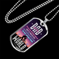Amazing Dad Necklace Stainless Steel or 18k Gold Dog Tag 24" Chain-Express Your Love Gifts