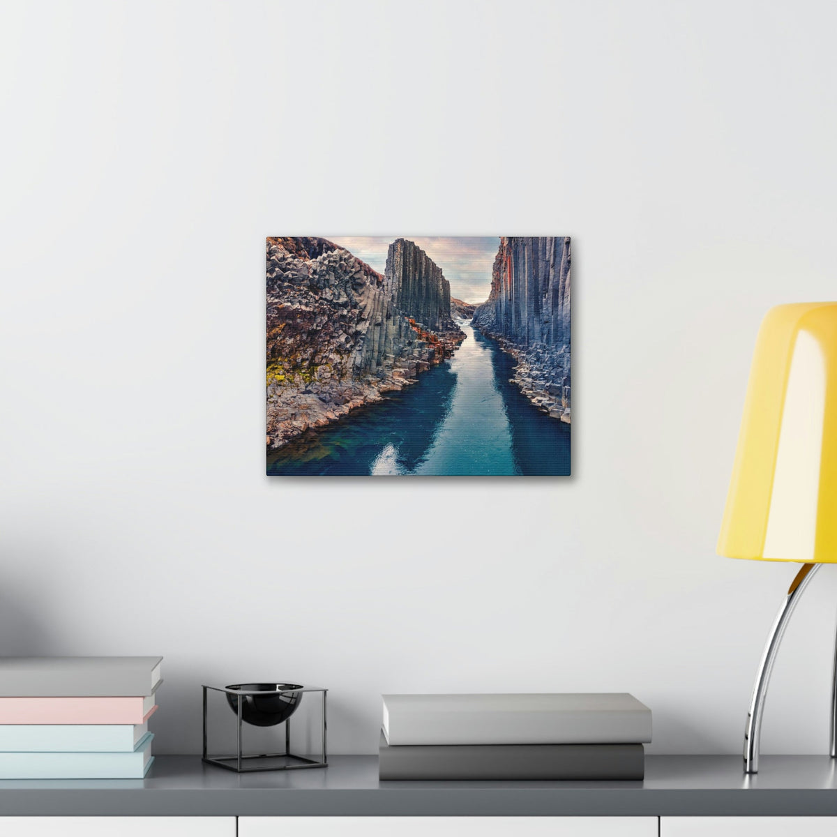 Amazing Morning in a Canyon Scene Beautiful Breathtaking and Spectacular Beauty Nature Scene Great Summer in a Canyon and River Wall Art Ready to Hang Unframed-Express Your Love Gifts