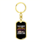 Amazing Mother-in-Law Mom Keychain Stainless Steel or 18k Gold Dog Tag Keyring-Express Your Love Gifts