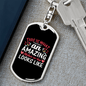 Amazing Mother-in-Law White Mom Keychain Stainless Steel or 18k Gold Dog Tag Keyring-Express Your Love Gifts