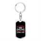 Amazing Mother-in-Law White Mom Keychain Stainless Steel or 18k Gold Dog Tag Keyring-Express Your Love Gifts