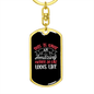 Amazing Mother Looks Like Mom Keychain Stainless Steel or 18k Gold Dog Tag Keyring-Express Your Love Gifts
