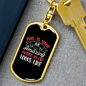 Amazing Mother Looks Like Mom Keychain Stainless Steel or 18k Gold Dog Tag Keyring-Express Your Love Gifts
