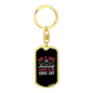 Amazing Mother Looks Like Mom Keychain Stainless Steel or 18k Gold Dog Tag Keyring-Express Your Love Gifts