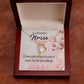 Amazing Nurse Healthcare Medical Worker Nurse Appreciation Gift Forever Necklace w Message Card-Express Your Love Gifts