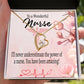 Amazing Nurse Healthcare Medical Worker Nurse Appreciation Gift Forever Necklace w Message Card-Express Your Love Gifts
