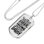 Amazing Selfless Daddy Dad Necklace Stainless Steel or 18k Gold Dog Tag 24" Chain-Express Your Love Gifts