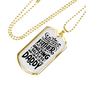 Amazing Selfless Daddy Dad Necklace Stainless Steel or 18k Gold Dog Tag 24" Chain-Express Your Love Gifts