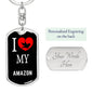 Amazon Bird Lover Keyring Keychain Stainless Steel or 18k Gold-Express Your Love Gifts