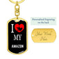Amazon Bird Lover Keyring Keychain Stainless Steel or 18k Gold-Express Your Love Gifts