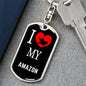 Amazon Bird Lover Keyring Keychain Stainless Steel or 18k Gold-Express Your Love Gifts