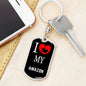 Amazon Bird Lover Keyring Keychain Stainless Steel or 18k Gold-Express Your Love Gifts