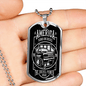 America Runs On Diesel Dog Tag Stainless Steel or 18k Gold W 24 Chian-Express Your Love Gifts