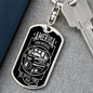 America Runs On Diesel Swivel Keychain Dog Tag Stainless Steel or 18k Gold-Express Your Love Gifts