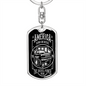 America Runs On Diesel Swivel Keychain Dog Tag Stainless Steel or 18k Gold-Express Your Love Gifts