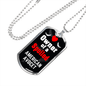 American Avocet Bird Necklace Stainless Steel or 18k Gold Dog Tag 24" Chain-Express Your Love Gifts