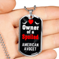 American Avocet Bird Necklace Stainless Steel or 18k Gold Dog Tag 24" Chain-Express Your Love Gifts