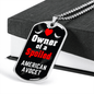 American Avocet Bird Necklace Stainless Steel or 18k Gold Dog Tag 24" Chain-Express Your Love Gifts