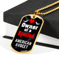 American Avocet Bird Necklace Stainless Steel or 18k Gold Dog Tag 24" Chain-Express Your Love Gifts
