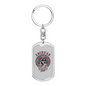 American Bikers Biker Keychain Stainless Steel or 18k Gold Dog Tag Keyring-Express Your Love Gifts
