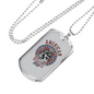 American Bikers Biker Necklace Stainless Steel or 18k Gold Dog Tag 24"-Express Your Love Gifts