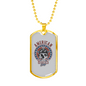American Bikers Biker Necklace Stainless Steel or 18k Gold Dog Tag 24"-Express Your Love Gifts