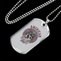 American Bikers Biker Necklace Stainless Steel or 18k Gold Dog Tag 24"-Express Your Love Gifts