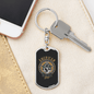 American Bikers Gang Biker Keychain Stainless Steel or 18k Gold Dog Tag Keyring-Express Your Love Gifts