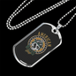 American Bikers Gang Biker Necklace Stainless Steel or 18k Gold Dog Tag 24"-Express Your Love Gifts
