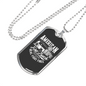 American Fire Truck Firefighter Gift Stainless Steel or 18k Gold Dog Tag 24" Chain-Express Your Love Gifts
