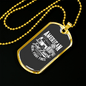 American Fire Truck Firefighter Gift Stainless Steel or 18k Gold Dog Tag 24" Chain-Express Your Love Gifts