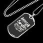 American Fire Truck Firefighter Gift Stainless Steel or 18k Gold Dog Tag 24" Chain-Express Your Love Gifts