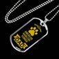 American Hairless Terrier Dad Dog Necklace Stainless Steel or 18k Gold Dog Tag W 24" Dog Owner Lover-Express Your Love Gifts