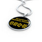 American Hairless Terrier Mama Circle Necklace Stainless Steel or 18k Gold 18-22" Dog Owner Lover-Express Your Love Gifts