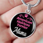 American Hairless Terrier Mama Necklace Circle Pendant Stainless Steel or 18k Gold 18-22" Dog Mom Pendant-Express Your Love Gifts