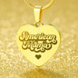 American Mama Engraved Heart Necklace-Express Your Love Gifts