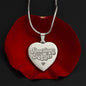 American Mama Engraved Heart Necklace-Express Your Love Gifts