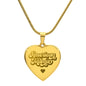American Mama Engraved Heart Necklace-Express Your Love Gifts