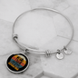 American Shepherd Mom Bracelet Stainless Steel or 18k Gold Circle Bangle-Express Your Love Gifts