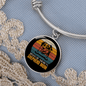 American Shepherd Mom Bracelet Stainless Steel or 18k Gold Circle Bangle-Express Your Love Gifts