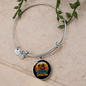 American Shepherd Mom Bracelet Stainless Steel or 18k Gold Circle Bangle-Express Your Love Gifts